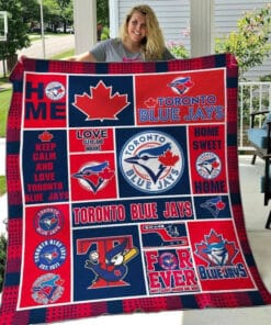Toronto Blue Jays Quilt Blanket L98