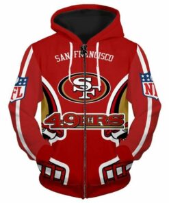 San Francisco 49ers 2 Hoodie Zip Hoodie 3D