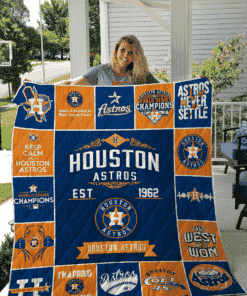 Houston Astros Quilt Blanket L98