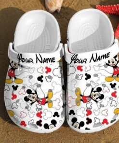 Custom name Mickey Mouse disney Rubber Crocs