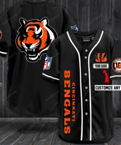 Cincinnati Bengals 1 3D Baseball Jersey