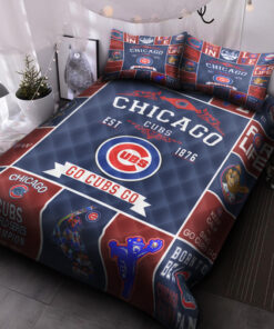 Chicago Cubs Quilt Bedding Set L98