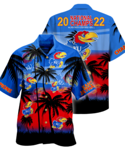 Kansas Jayhawks Hawaiian Shirt L98