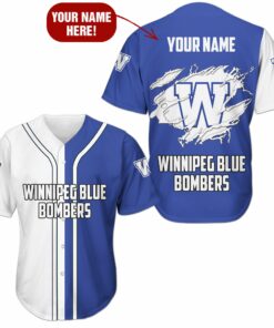 Winnipeg Blue Bombers Baseball Jersey Shirt L98