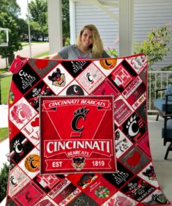 Cincinnati Bearcats 2 Blanket Quilt t