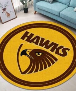 Hawthorn Hawks a New Round Rug e