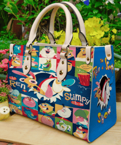 Ren and Stimpy Leather Bag t