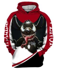 Stitch Venom Hoodie Zip Hoodie 3D L98