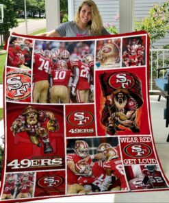 San Francisco 49ers 2 Quilt Blanket T