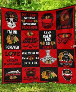 Chicago Blackhawks 2 Quilt Blanket L98