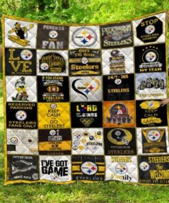 Pittsburgh Steelers 2 Quilt Blanket t