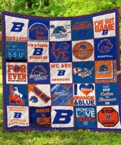 Boise State Broncos 1 Blanket Quilt e