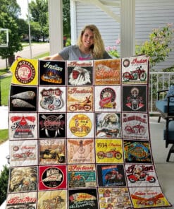 Indian Motorcycle Quilt Blanket t