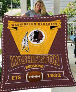 Washington Redskins 2 Quilt Blanket t