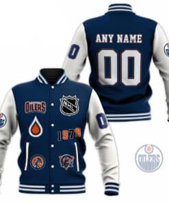 Edmonton Oilers 2 Baseball Jacket t